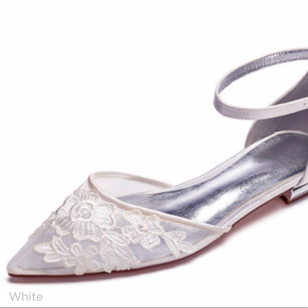 Ivory Lace Flats (Bella Belle Dupe)